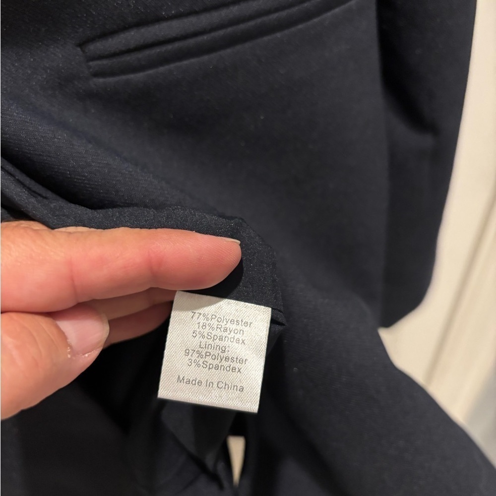 Tuckernuck Diana Navy Blazer Large – Double Breasted Gold Button Notched XL - Picture 8 of 9